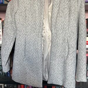 Gray Herringbone Coat